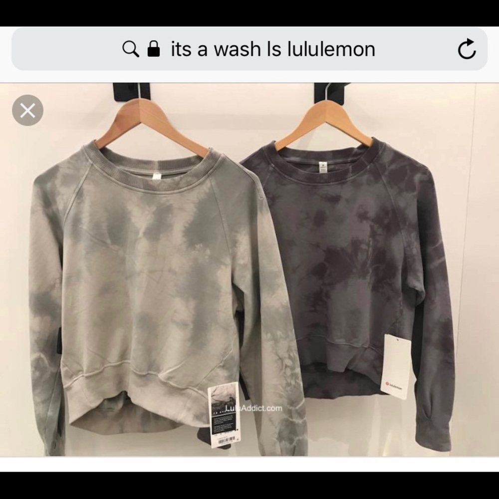 ISO- LS shibori crew lululemon!